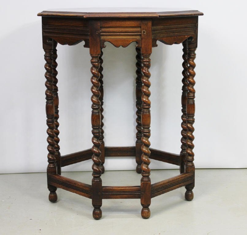 Octagonal Spindle Occasional Table (1 of 6)