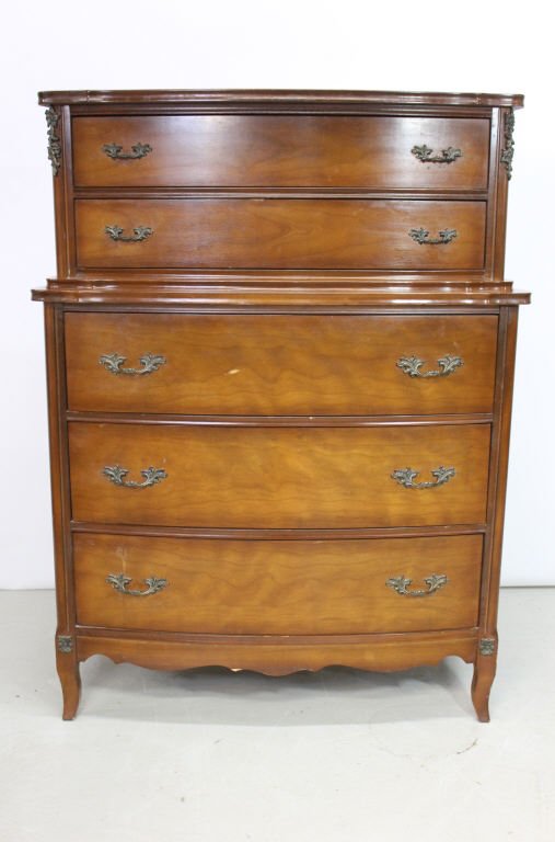 French Provencial Style 5 Drawer Chest (1 of 7)
