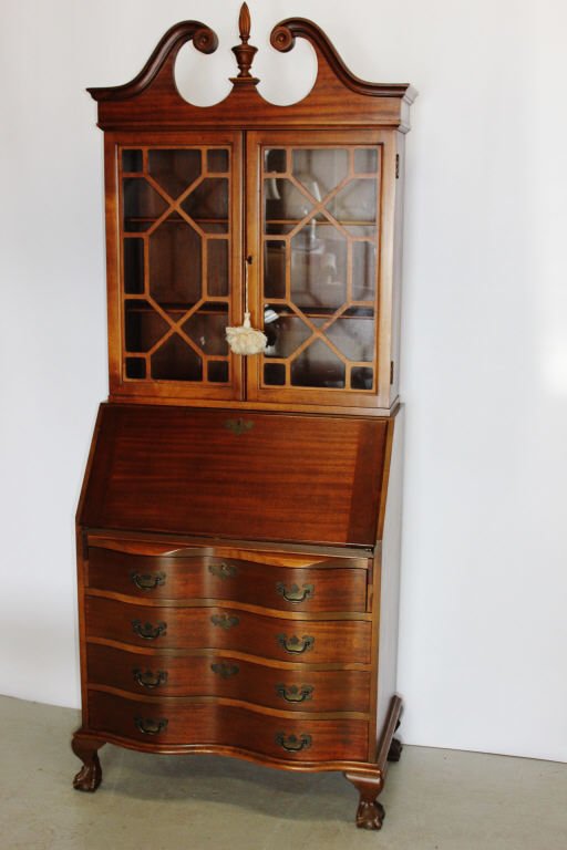 Reproduction Secretary, Jamestown: Maddox. Height: 80 inches. Width: 20 inches. Depth: 16 inches.