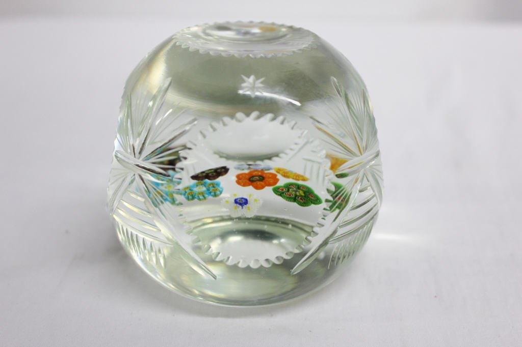 Murano Glass 19th Cent. Multi-Faceted Paperweight (1 of 2)