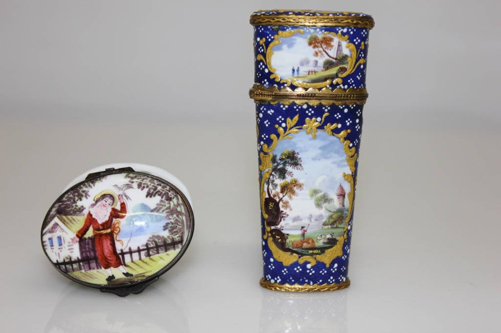 2 Antique Enamel Boxes (1 of 6)