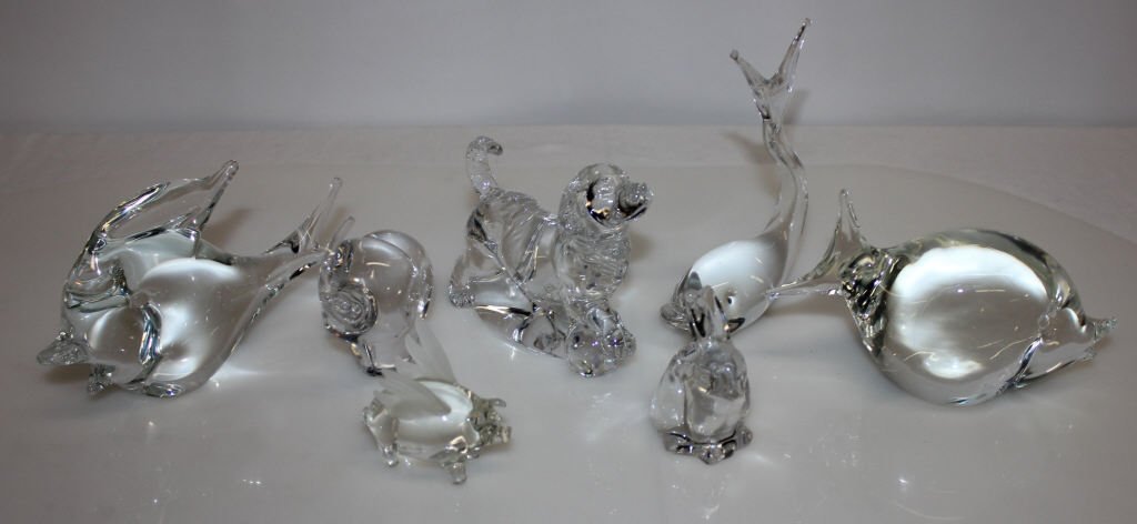 Eight Baccarat Crystal Paperweights, Animals (1 of 9)
