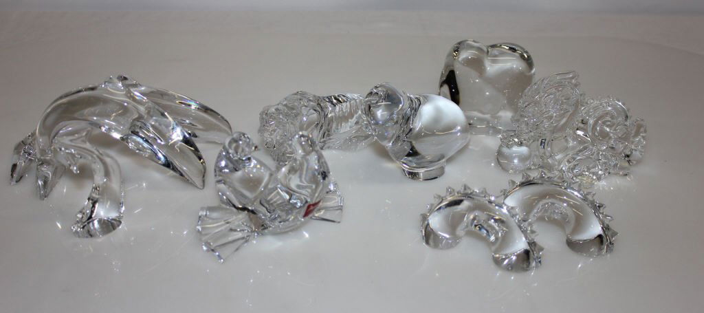 Eight Assorted Crystal Art Glass Paperweights (1 of 8)