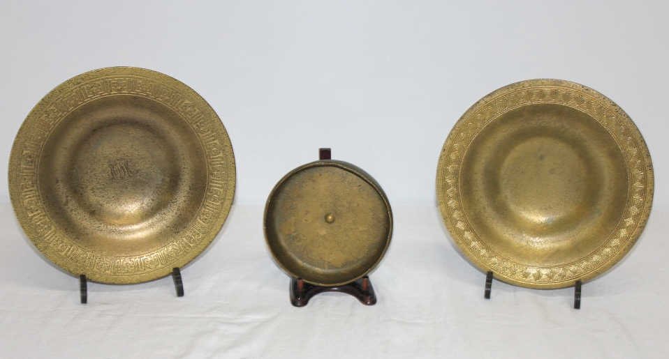 Two Bronze  Bowls One Tiffany Studio Bowl (1 of 7)