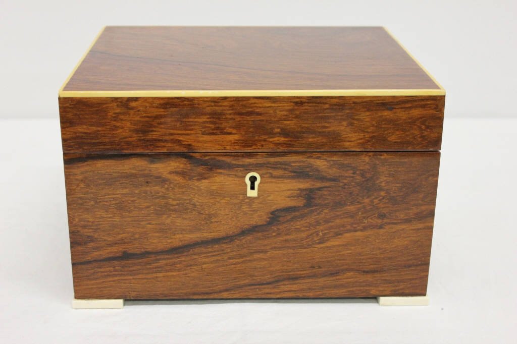 Dunhill Of London Humidor: Height 6 inches Width 9.5. Inches Depth 8.5 Inches Burl wood Key included