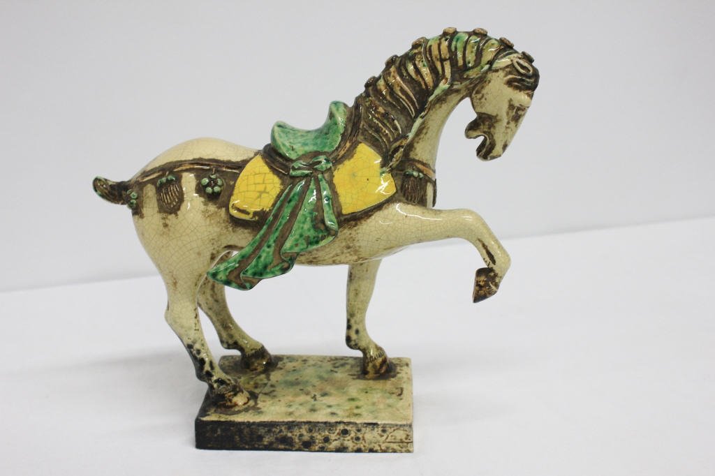 Antique Pottery Figure of Horse (1 of 6)