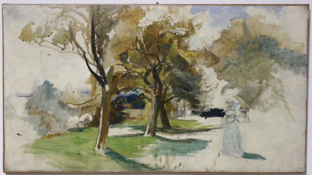 Oil Painting, Figure/Landscape Study, Aft. Sargent (1 of 6)