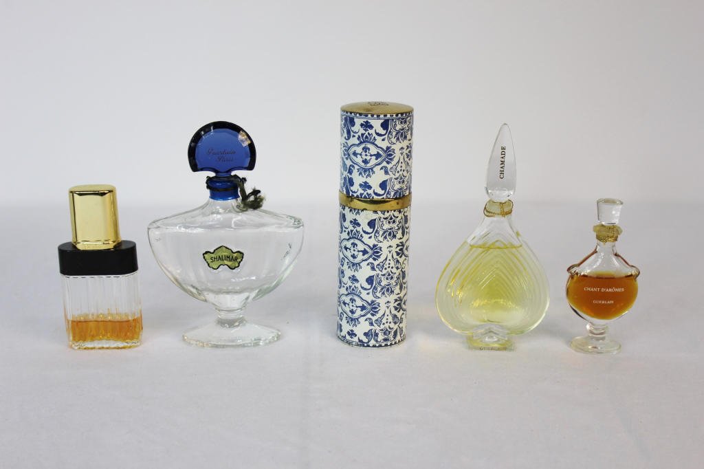 Five Vintage Guerlain Perfume Bottles, 2 Factices (1 of 6)