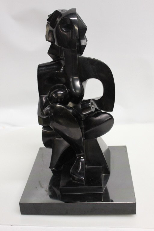 M. Blank Abstract Female Obsidian Sculpture (1 of 6)