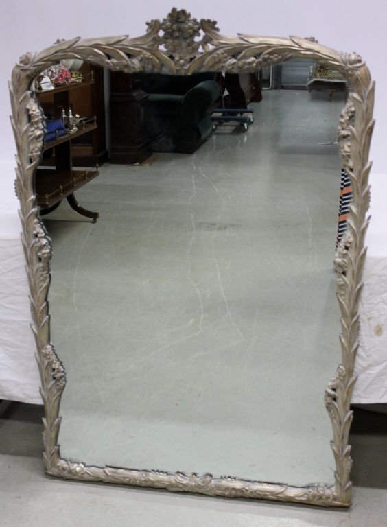 Carved Wood Floral Mirror (1 of 5)