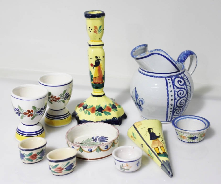 10 Signed Hendri Quimper Porcelain Articles (1 of 10)