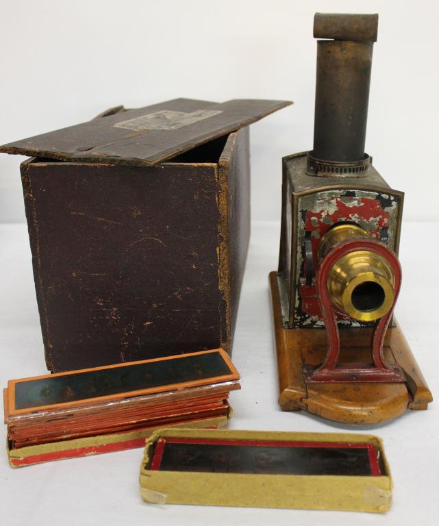 Three Magic Lanterns in Original Boxes with Slides (1 of 10)