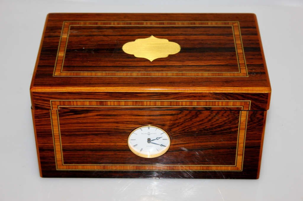 "Reuge Music Quartz" Inlaid Wooden Music Box (1 of 7)