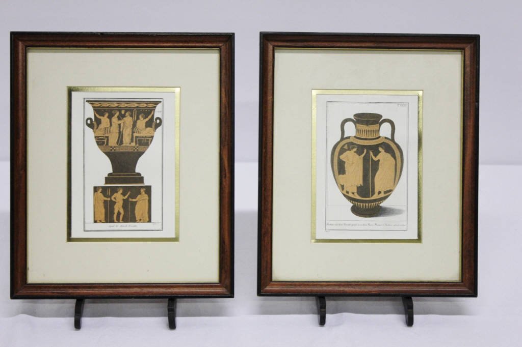 Pair of French Prints of Urns (1 of 8)