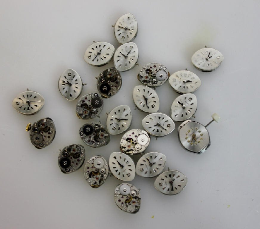 23 Times and 1 Sirola Stainless Watch Faces: No Housing.