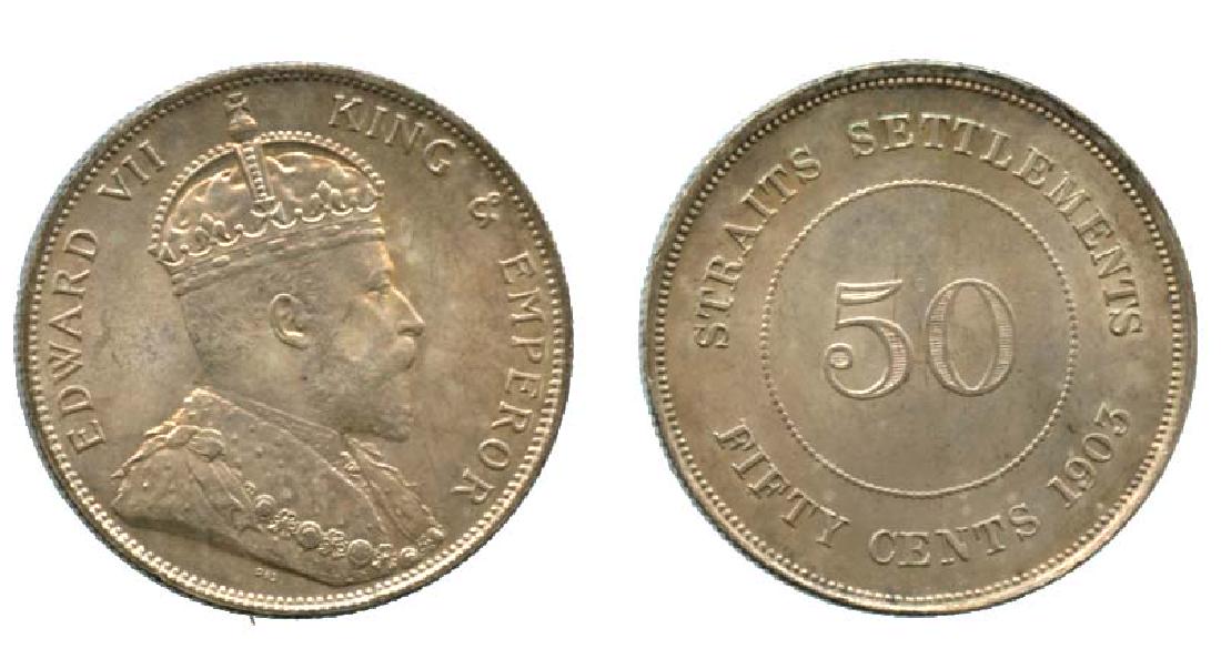 STRAITS SETTLEMENTS Silver $1 1903 (1 of 1)