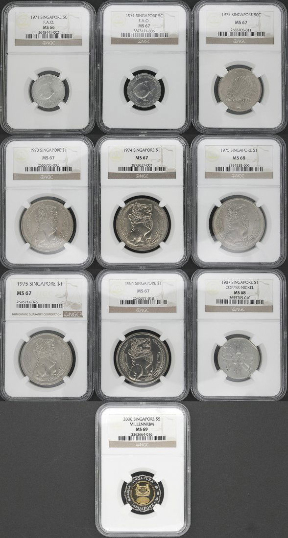 SINGAPORE various (10pcs) (1 of 1)