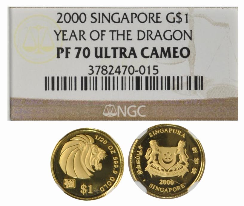 SINGAPORE Gold: 1/20 oz 2000 (1 of 1)