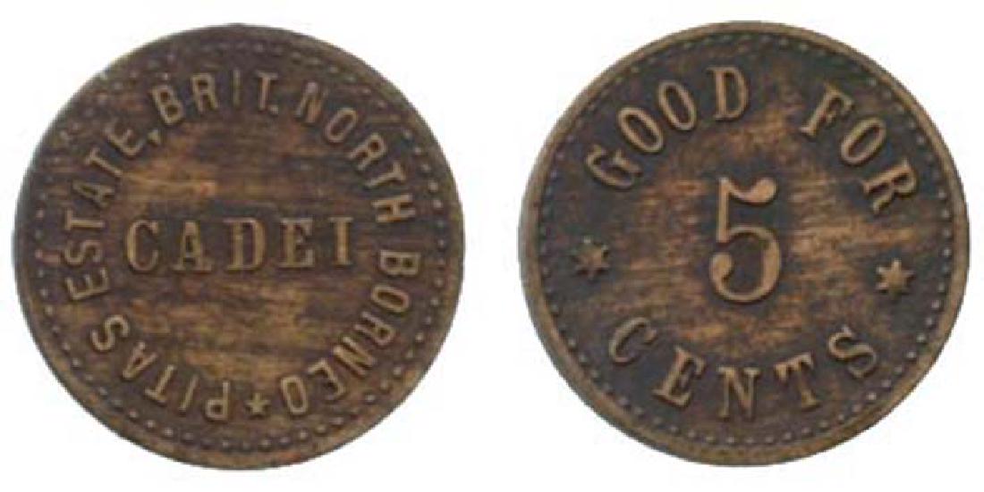 MALAYSIA Copper Sabah 5 cents (1 of 1)