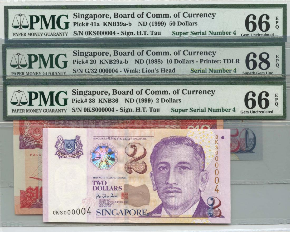 SINGAPORE Ship Series: $10  (3pcs) (1 of 1)