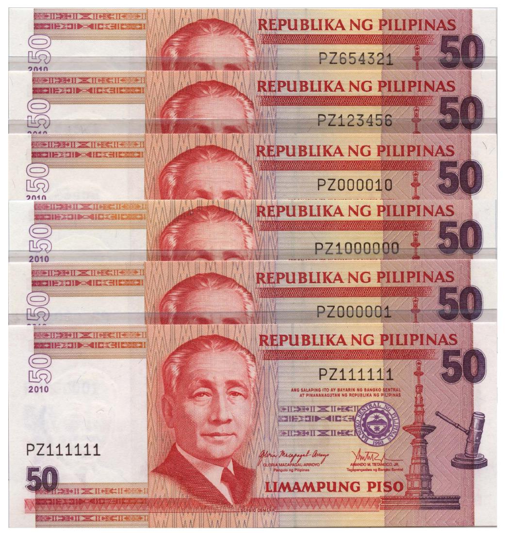 PHILIPPINES Set of 50-Piso  (22pcs) (1 of 1)