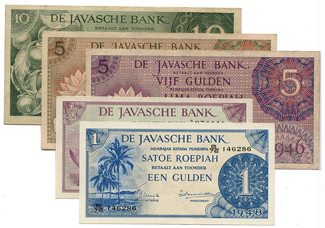 NETHERLANDS De Javasche Bank 1946 Issue 5-Gulden (1 of 1)