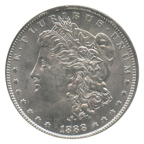USA Morgan Silver Dollar 1888O (KM 110) MS 63 (1 of 1)