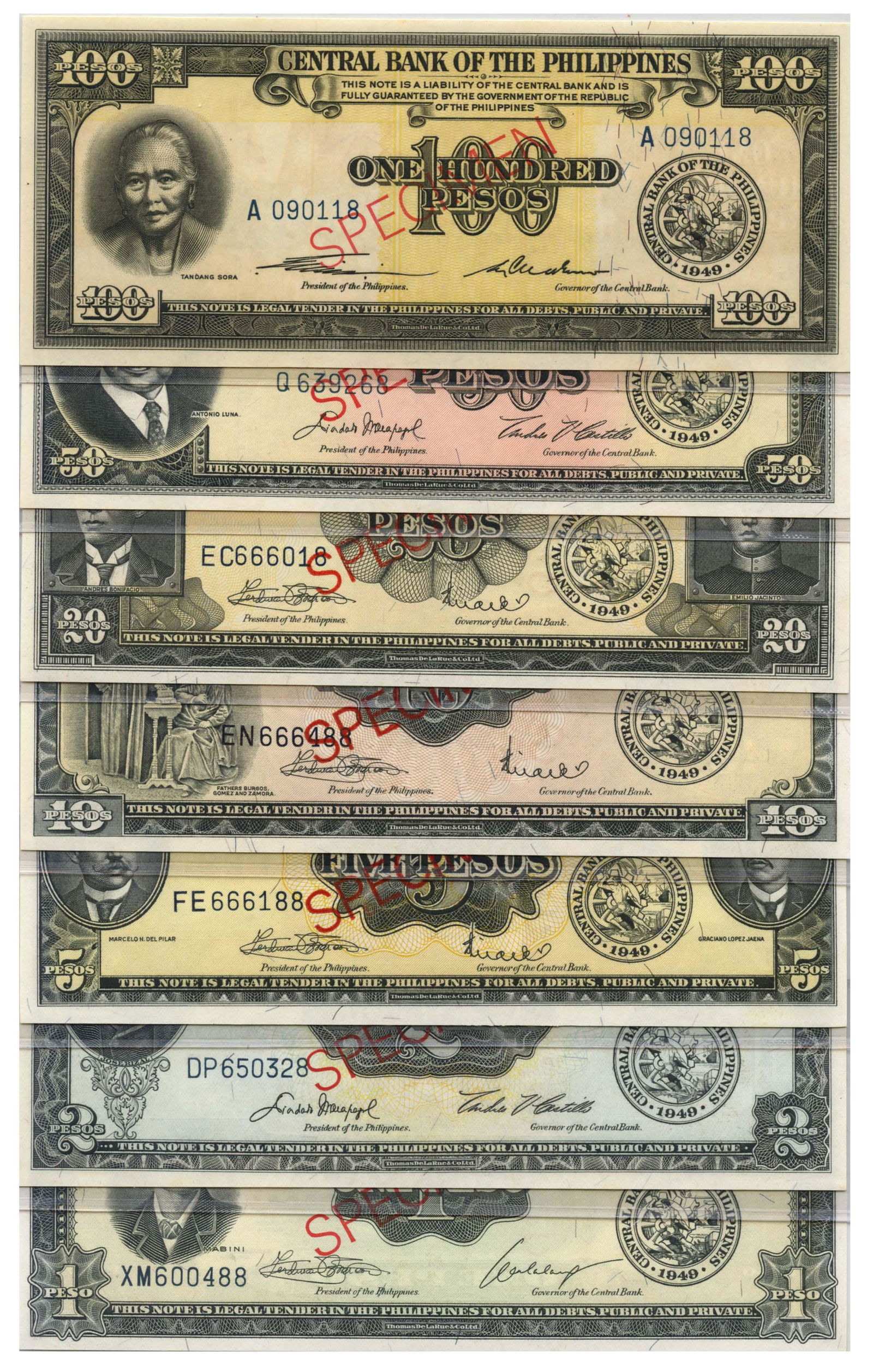 PHILIPPINES Central Bank of the Philippines 1949 (1 of 1)