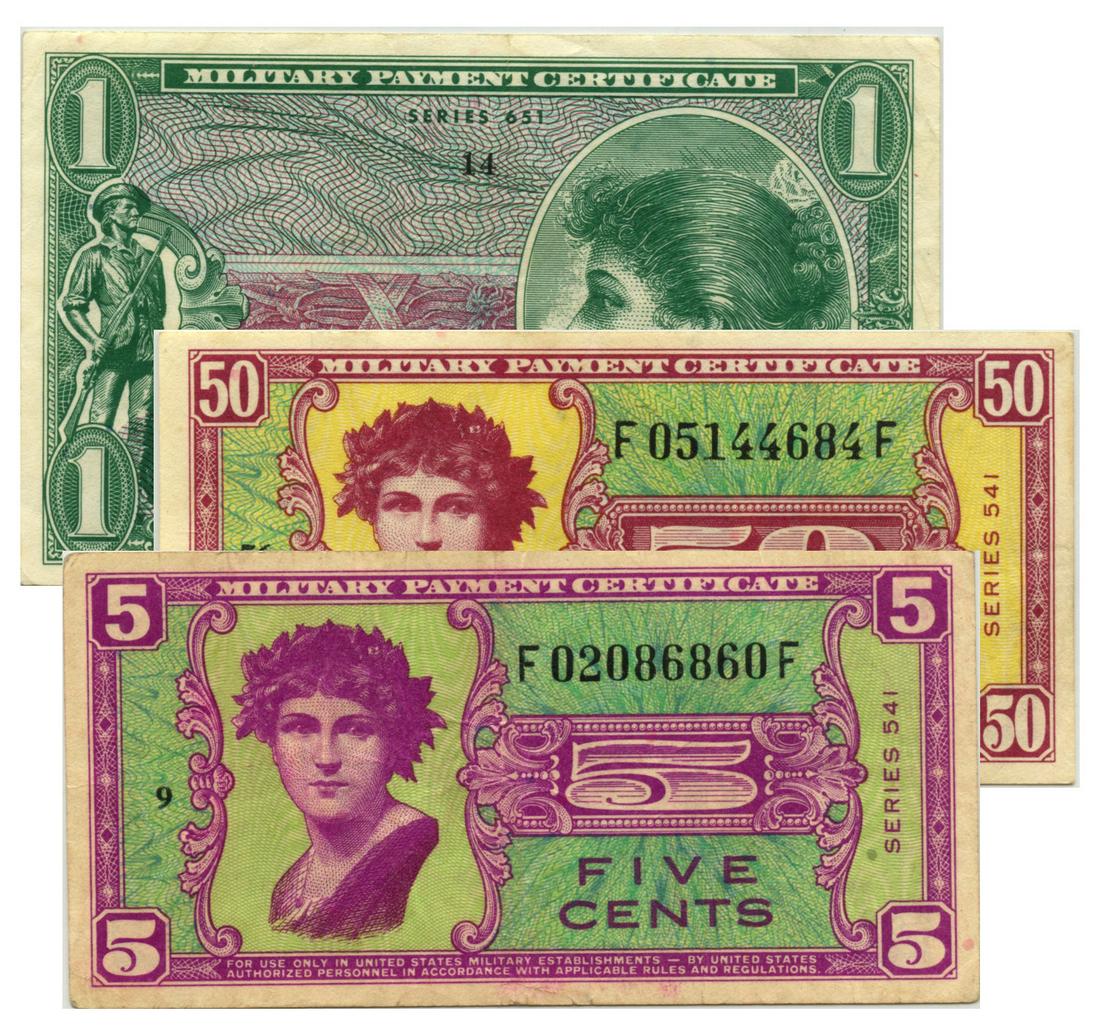 USA Military Payment Certificate Series 541 50-Cents (1 of 1)