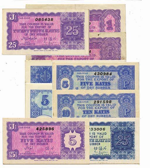 MALAYSIA Sarawak: Rubber Coupon 1941 (1 of 1)
