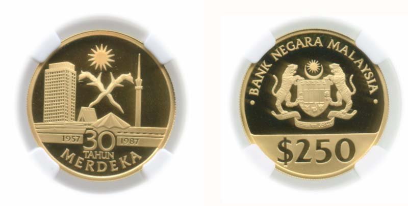 MALAYSIA Gold: RM250 1987 Proof (1 of 1)
