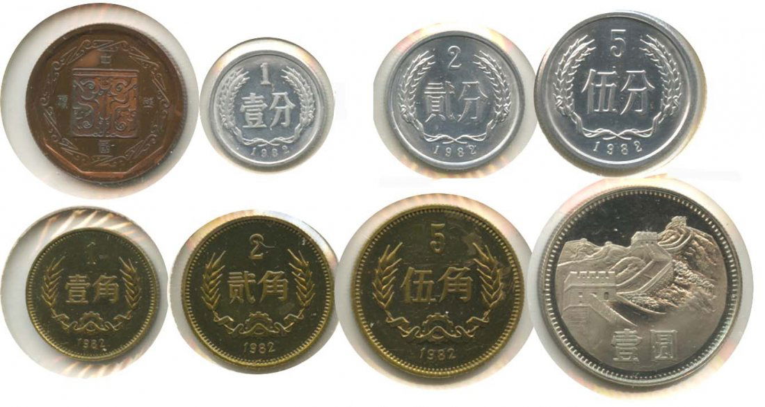 PEOPLE'S REPUBLIC OF CHINA Mint Set (8pcs) (1 of 1)