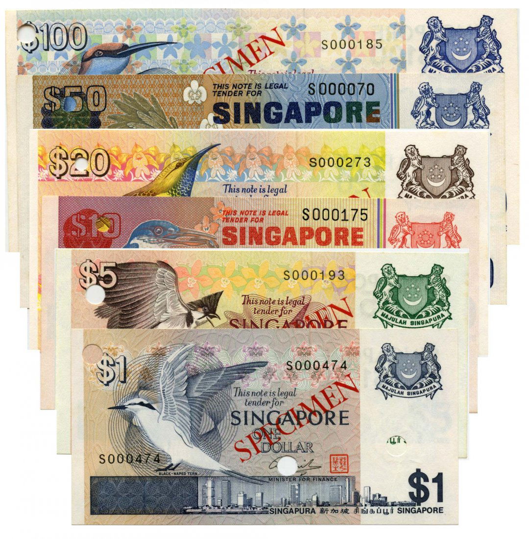 SINGAPORE Bird Series: Specimen set (6pcs) (1 of 1)