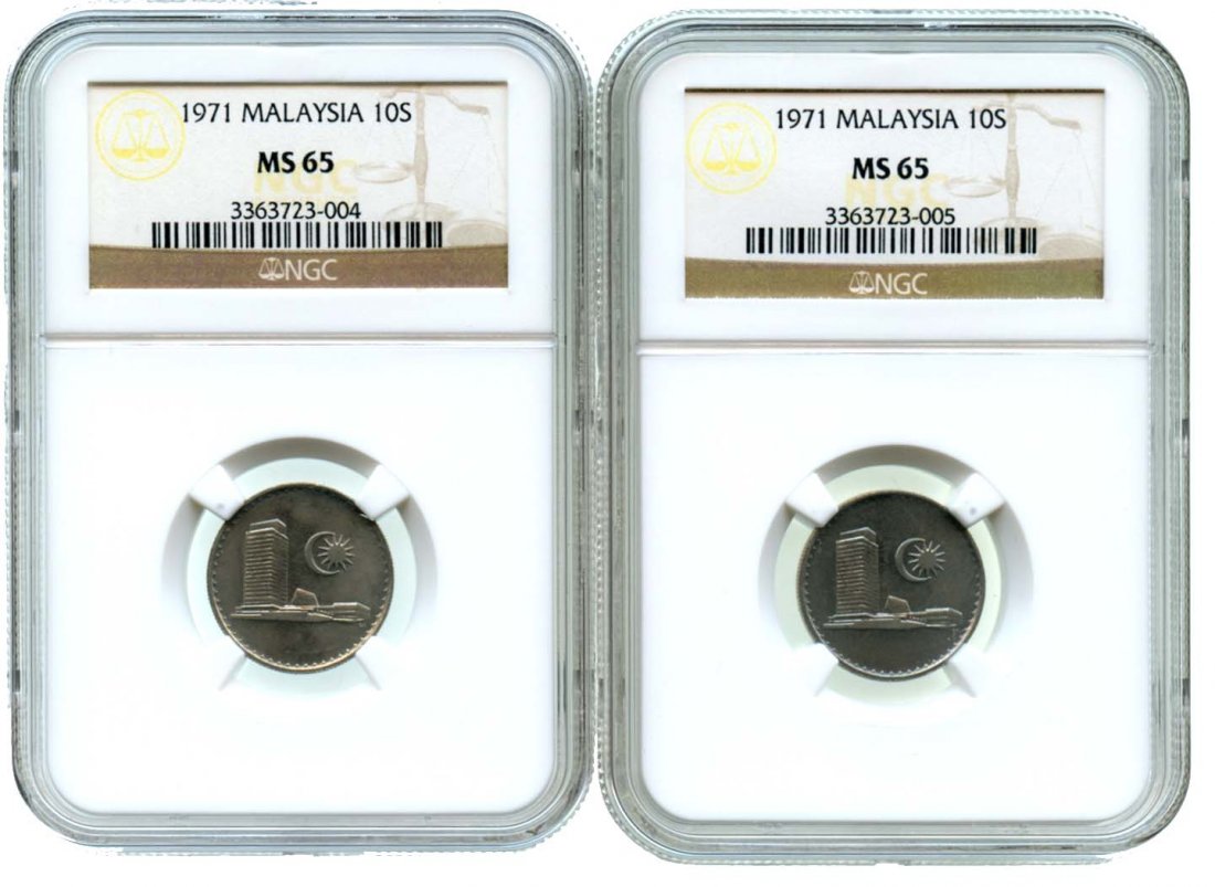 MALAYSIA Cu-Ni: 10-Sen 1971 (1 of 1)