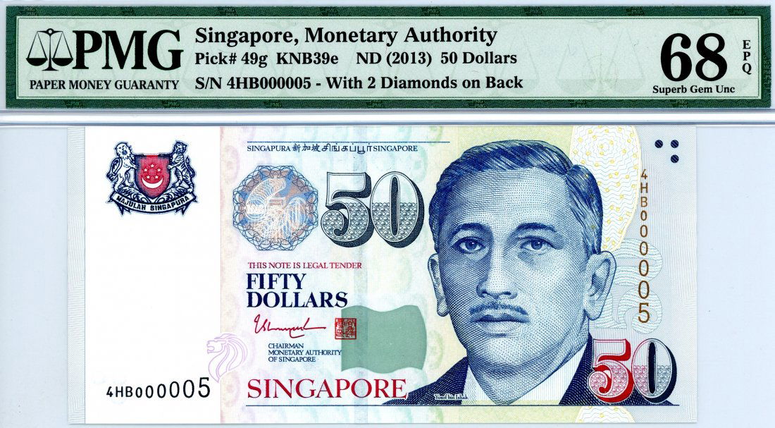 SINGAPORE Portrait Series: $50   000005 (1 of 1)