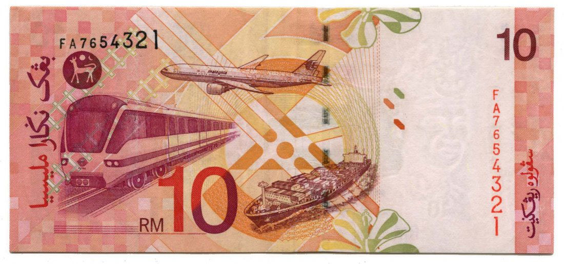 MALAYSIA  11th Series: RM10 2000 Descending Ladder (1 of 1)