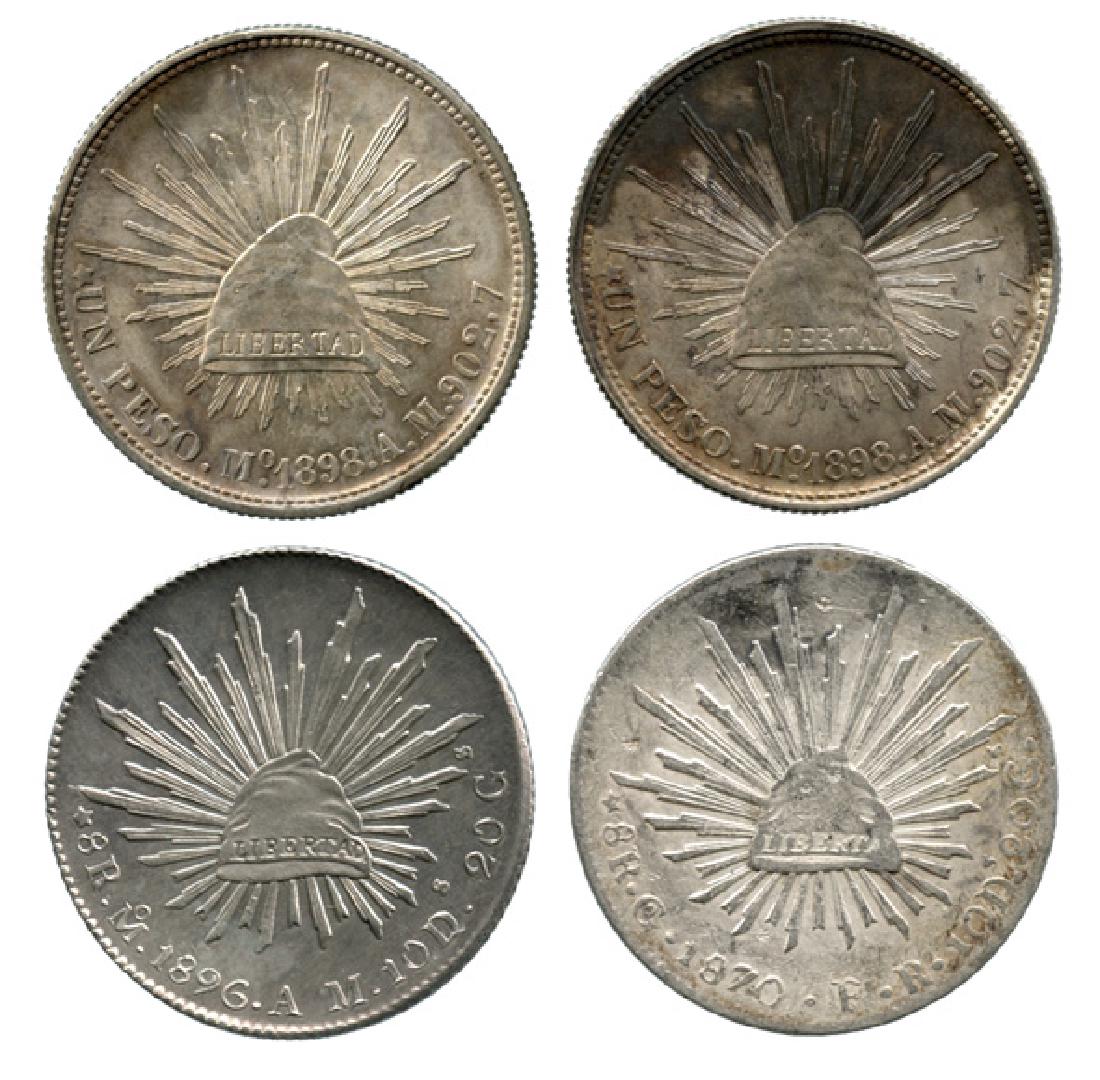 MEXICO Silver Peso. Various (4pcs) (1 of 1)