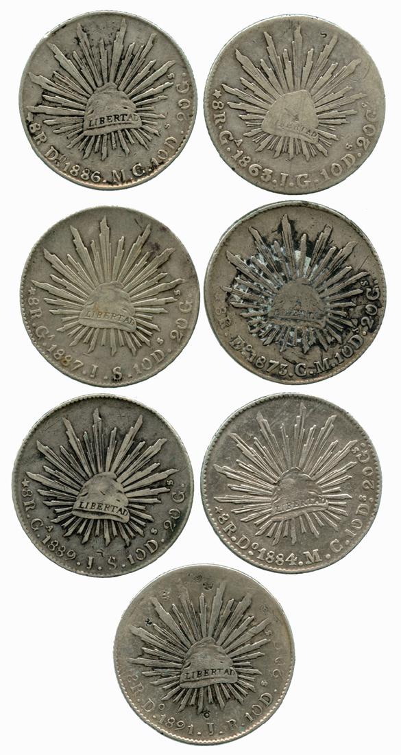 MEXICO Silver: various mints. (7pcs) (1 of 1)