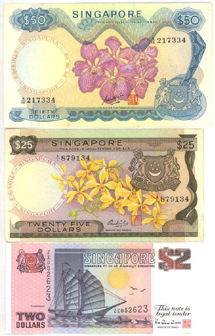 SINGAPORE Ship & Orchid series .  Various - 12pcs (1 of 1)