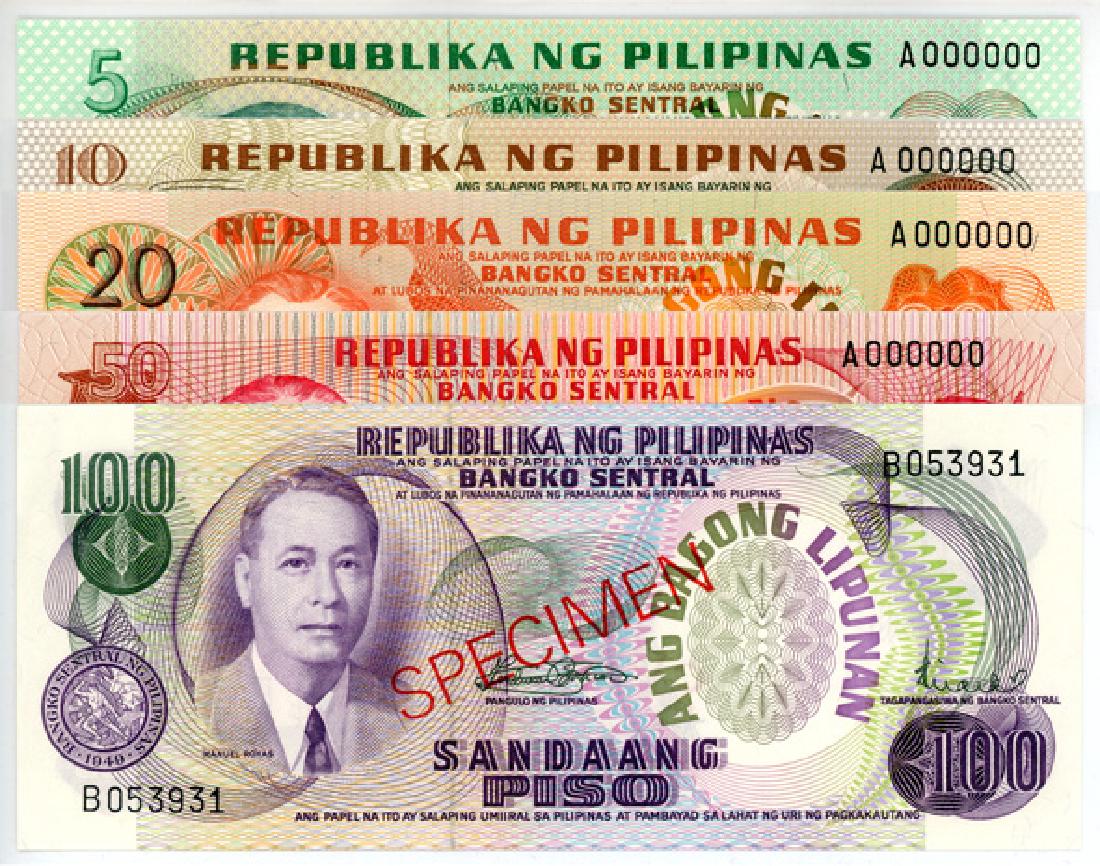 PHILIPPINES 1973 Specimen Set (5pcs) (1 of 1)