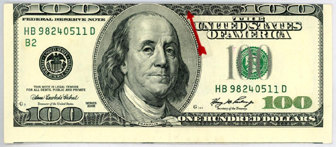 UNITED STATES OF AMERICA  $100 2006  HB98240511D B2 (1 of 1)