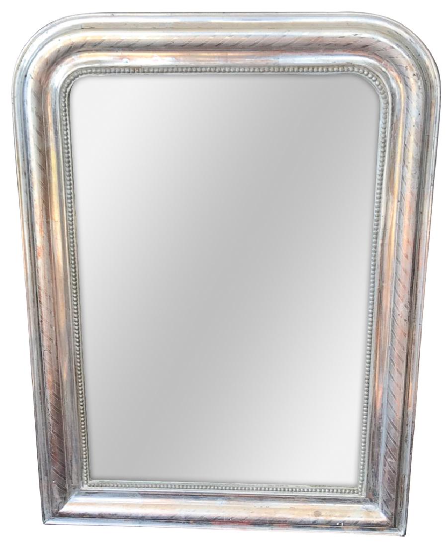 French Louis Phillipe Silver Leaf Mirror, G (1 of 5)