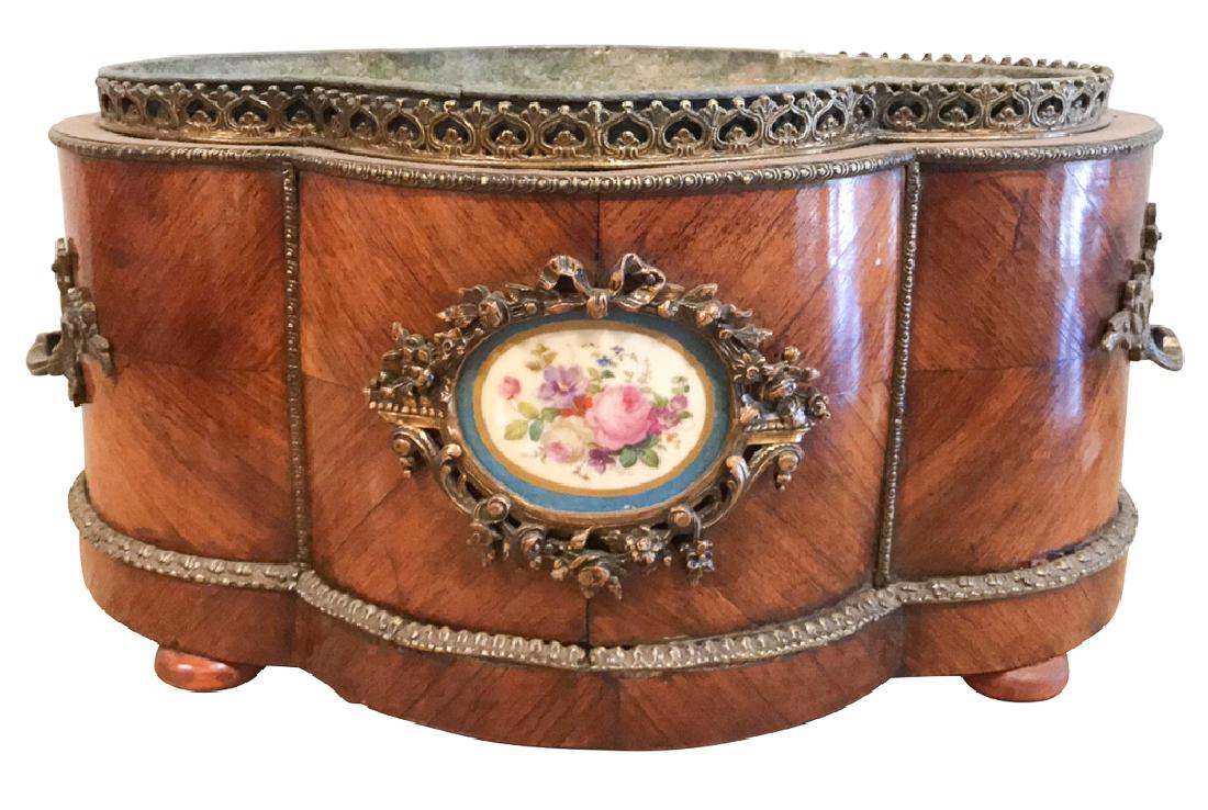 19th C.  French Kingwood Jardinere (1 of 4)