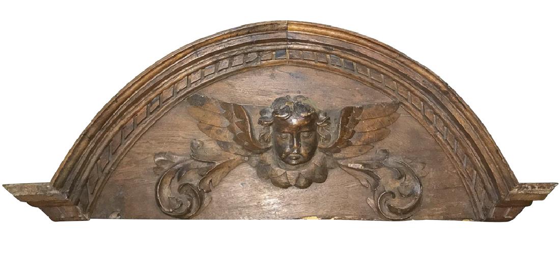 Large French Carved Oak Architectural P (1 of 3)