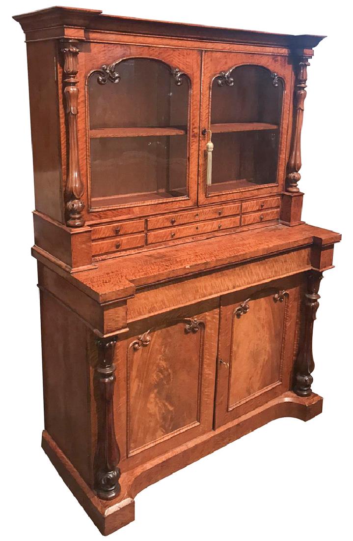 Very Nice English Victorian Flame Mahogany (1 of 8)