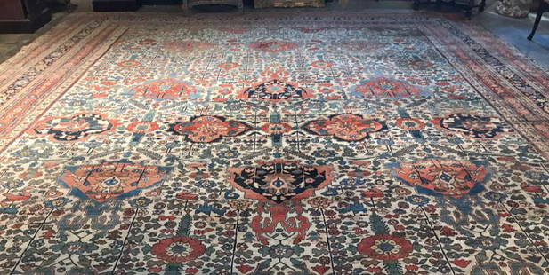 21'4" X 15'3 Exceptional Persian Bidjar C: carpet,excellent condition, from a prominent Dallas attorneys home. ( original cost $45,000)