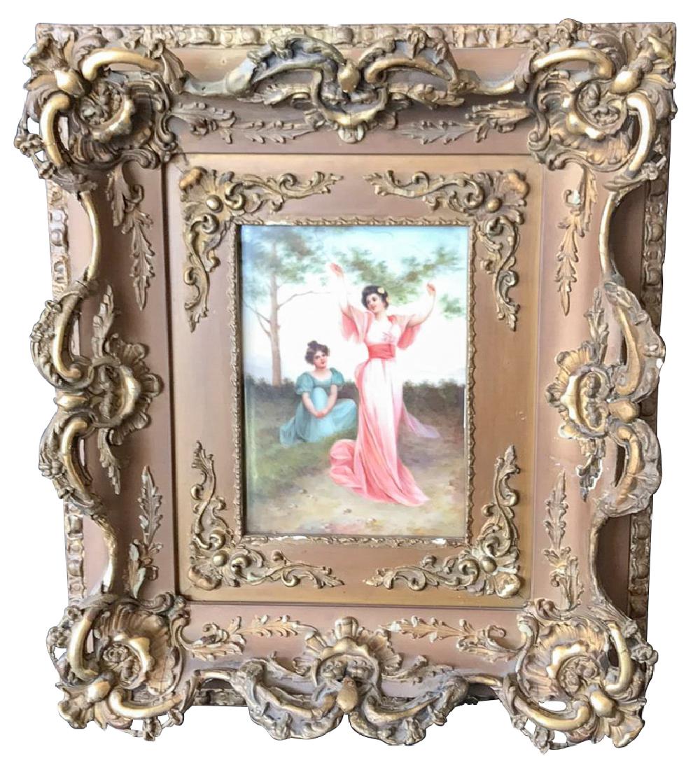 A Royal Berlin Porcelain Plaque, Gilt Framed (1 of 6)