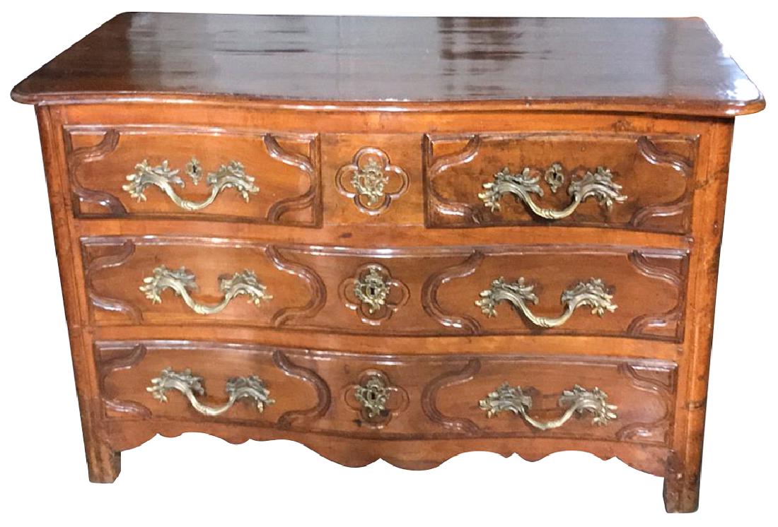 Period 18th Century French Walnut Commode, (1 of 10)