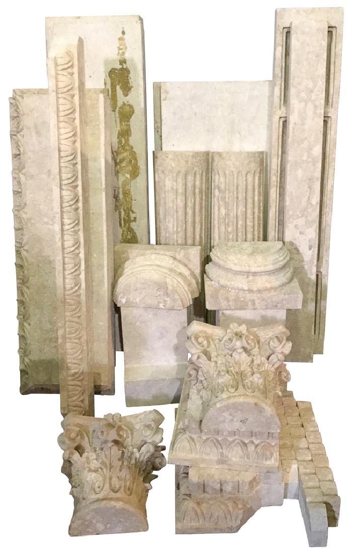 A Carved Stone Mantle, With Corinthian Ca (1 of 5)