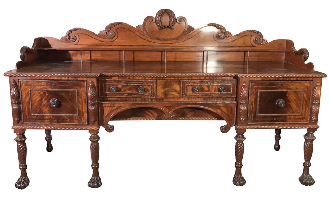 Period English Regency Sideboard, Finely (1 of 7)